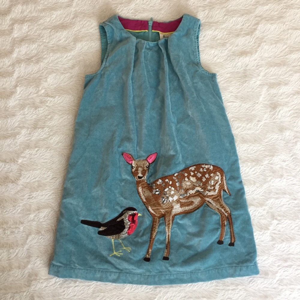 Mini Boden Fall Corduroy Dress Girls Size 6-7yrs!